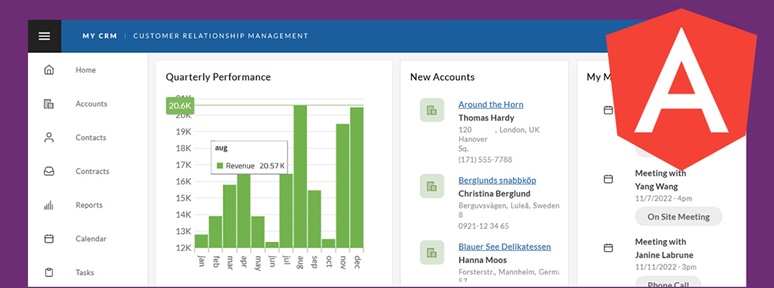 App Builder로 Angular CRM 앱을 구축하는 방법