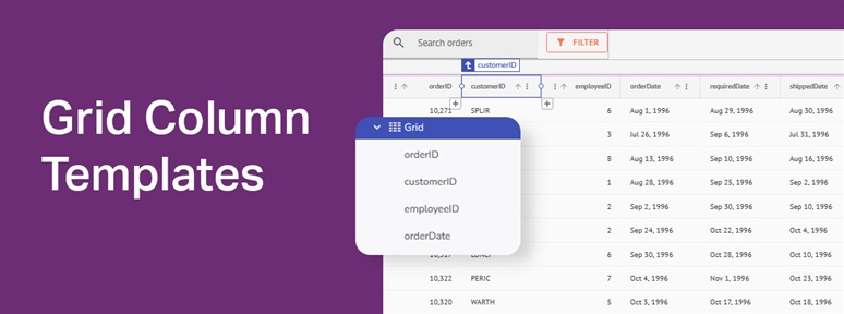 Getting Started With App Builder Grid Column Templates