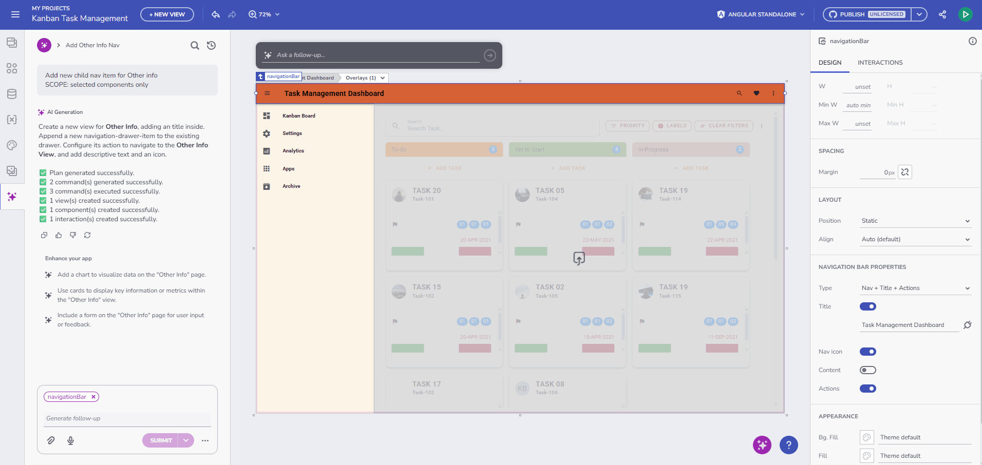 Add profile icon at the end of the navbar
