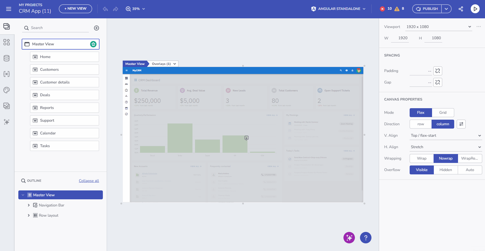 Design Time Warnings and Errors Dialog